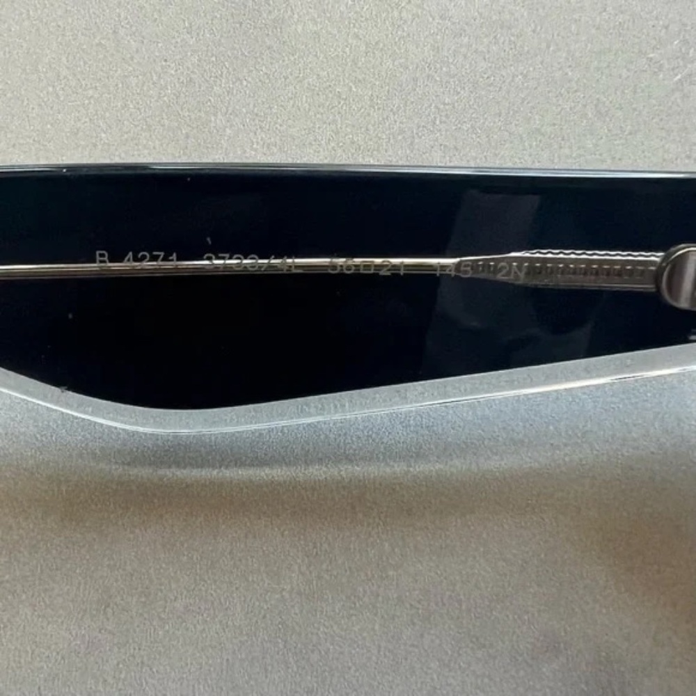 100% AUTHENTIC Burberry 4271-F Ocher Transparent Sunglasses 37334L with Box - Picture 9 of 11